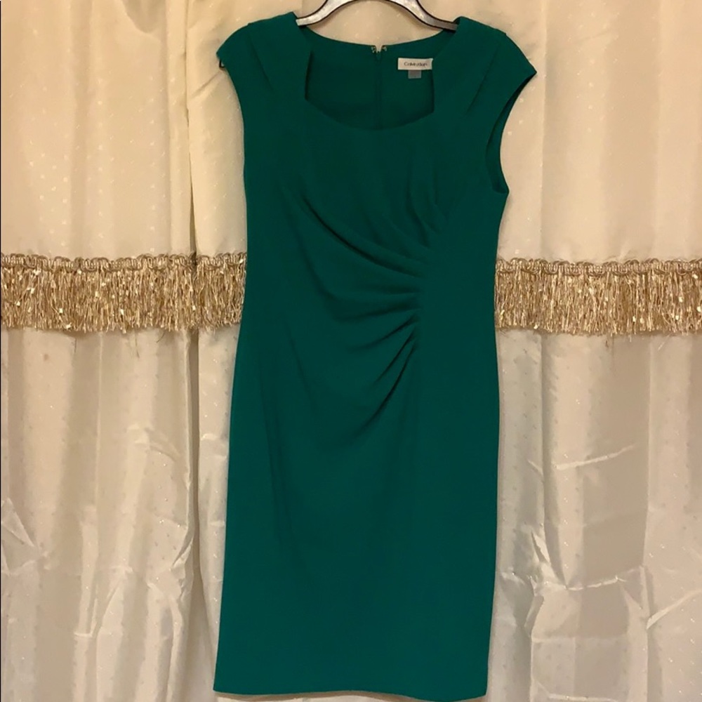Calvin Klein Green office/cocktail dress NWT